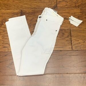 Rag & bone skinny white denim jeans